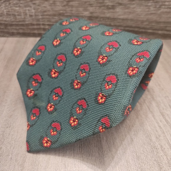 Ralph Lauren Other - NWT Vintage Polo Ralph Lauren Christmas Necktie Green 100% Silk Made In USA 54x4